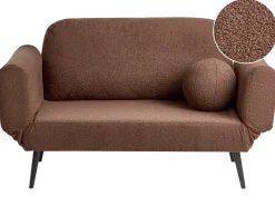 Sovesofa 2 personers DOROTEA Boucle Brun