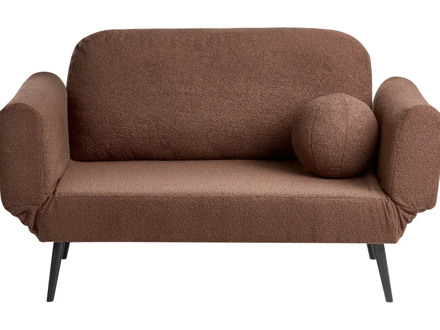 Sovesofa 2 personers DOROTEA Boucle Brun