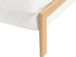 Sovesofa 2 personers EDLAND Boucle Cremehvid