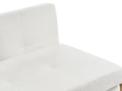 Sovesofa 2 personers EDLAND Boucle Cremehvid