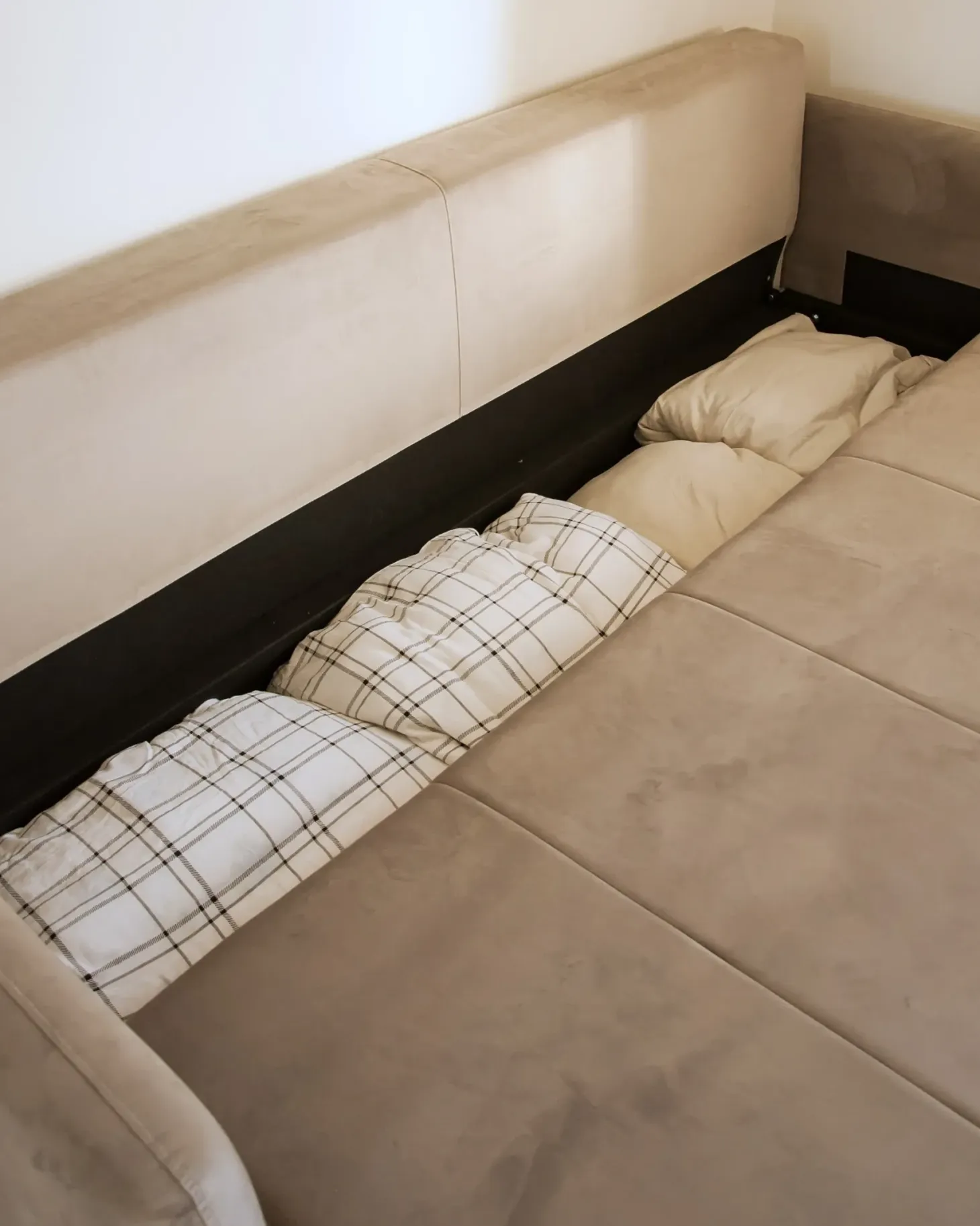 Sovesofa 3 personers EGGE Velour Brungrå
