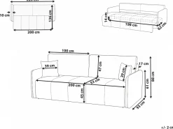 Sovesofa 3 personers EGGE Velour Brungrå