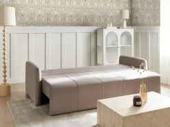 Sovesofa 3 personers EGGE Velour Brungrå
