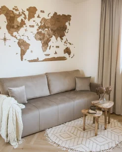 Sovesofa 3 personers EGGE Velour Brungrå
