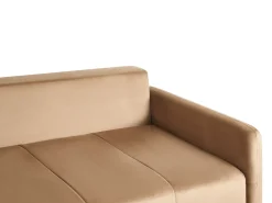 Sovesofa 3 personers EGGE Velour Lysebrun