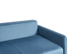 Sovesofa 3 personers EGGE Velour Blå