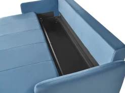 Sovesofa 3 personers EGGE Velour Blå