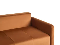 Sovesofa 3 personers EGGE Velour Guldbrun