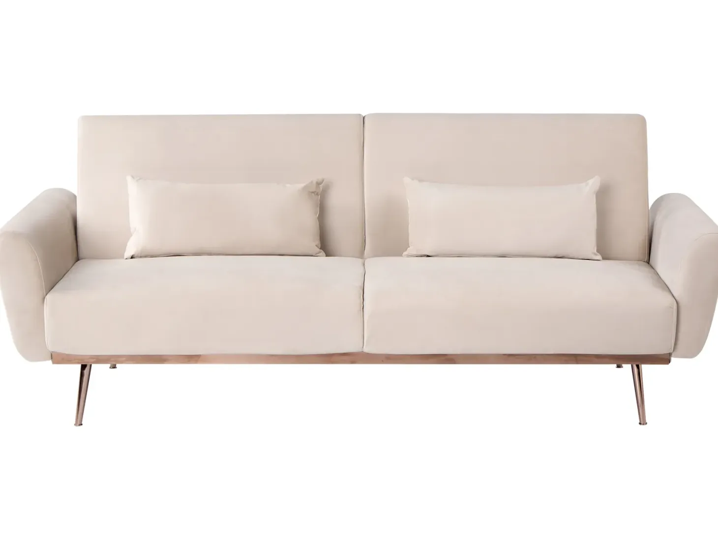 Sovesofa 3 personers EINA Velour Lys Beige