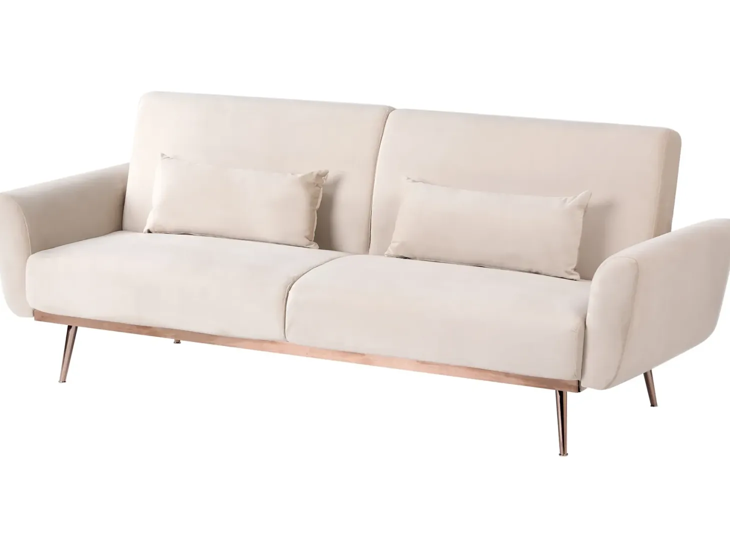Sovesofa 3 personers EINA Velour Lys Beige
