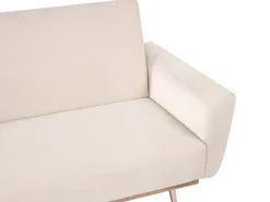Sovesofa 3 personers EINA Velour Lys Beige