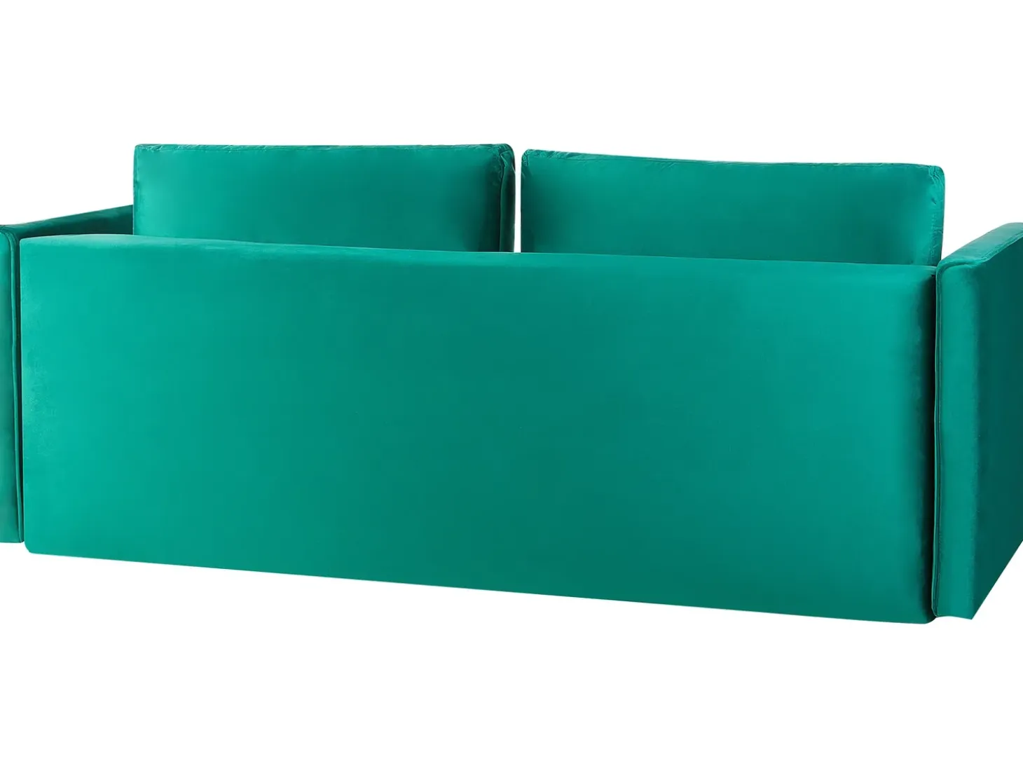 Sovesofa 3 personers EKSJO Velour Smaragdgrøn med opbevaring