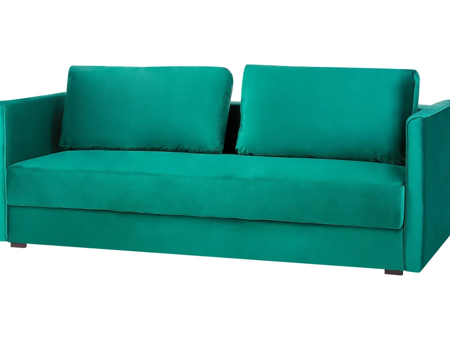 Sovesofa 3 personers EKSJO Velour Smaragdgrøn med opbevaring