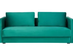 Sovesofa 3 personers EKSJO Velour Smaragdgrøn med opbevaring