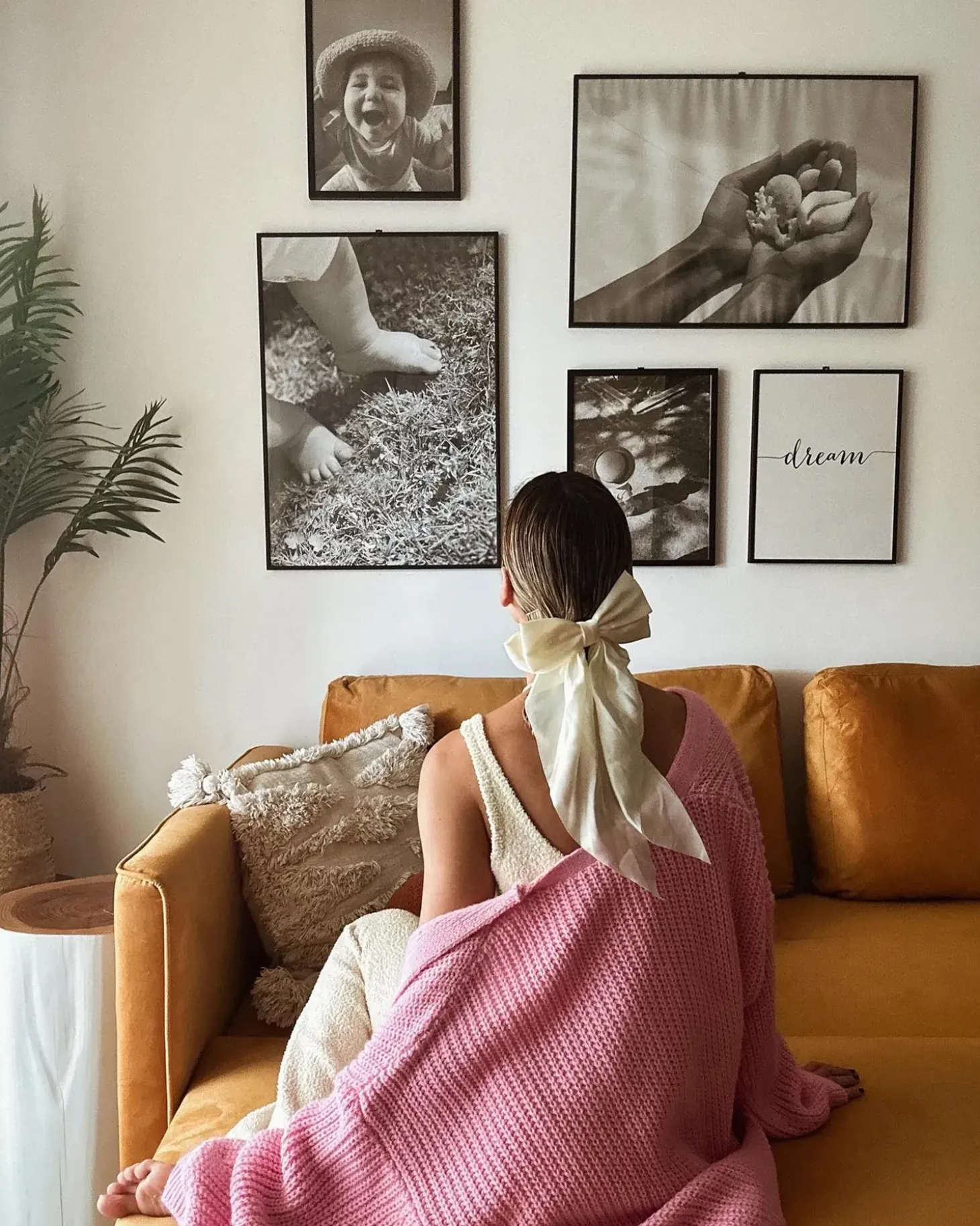 Sovesofa 3 personers EKSJO Velour Sennepsgul med opbevaring