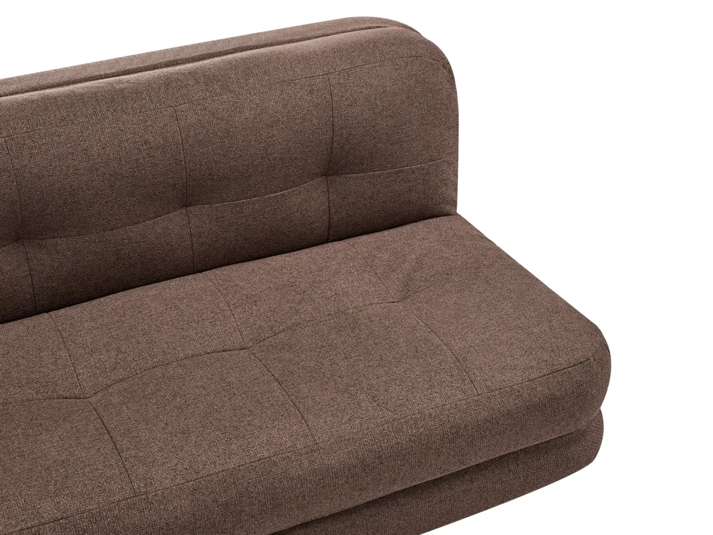 Sovesofa 2 personers ESBJERG Kunstlinned Brun