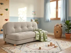 Sovesofa 2 personers ESBJERG Kunstlinned Beige
