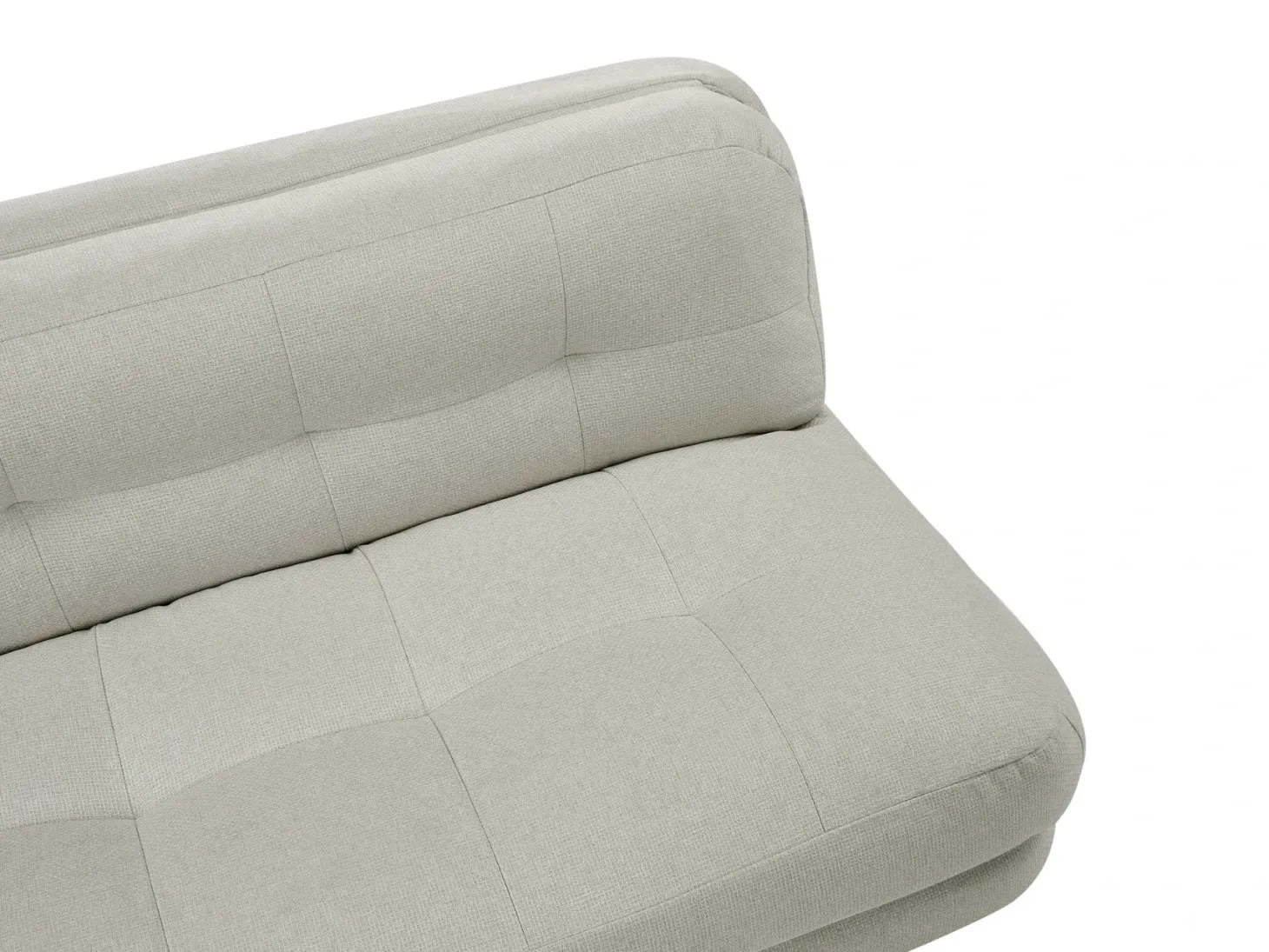 Sovesofa 2 personers ESBJERG Kunstlinned Cremehvid