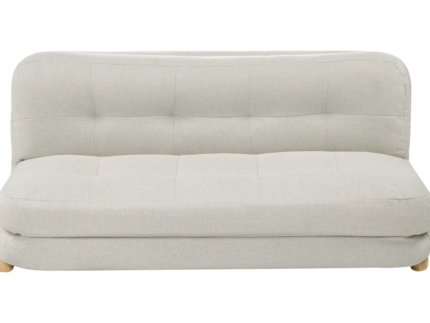 Sovesofa 2 personers ESBJERG Kunstlinned Cremehvid