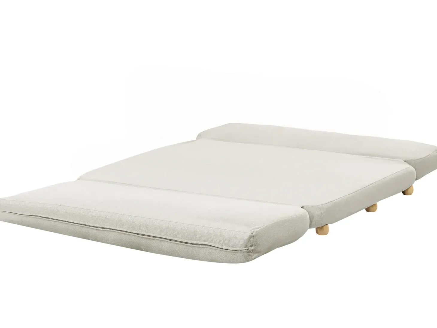 Sovesofa 2 personers ESBJERG Kunstlinned Cremehvid