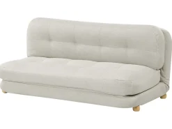 Sovesofa 2 personers ESBJERG Kunstlinned Cremehvid