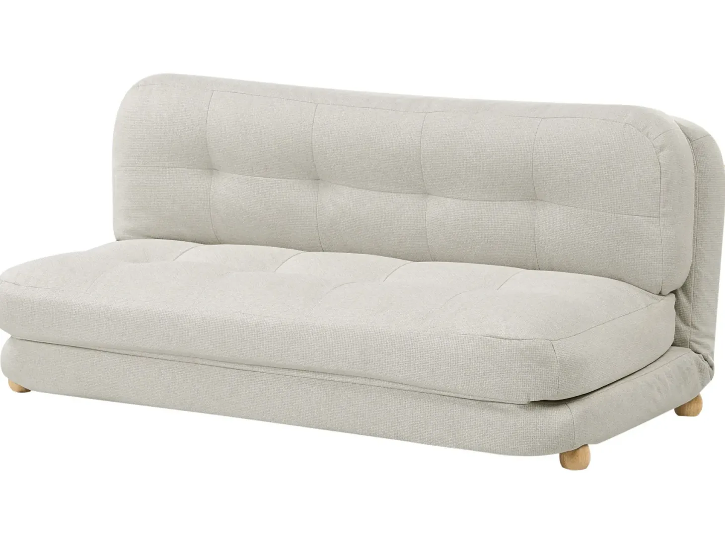 Sovesofa 2 personers ESBJERG Kunstlinned Cremehvid