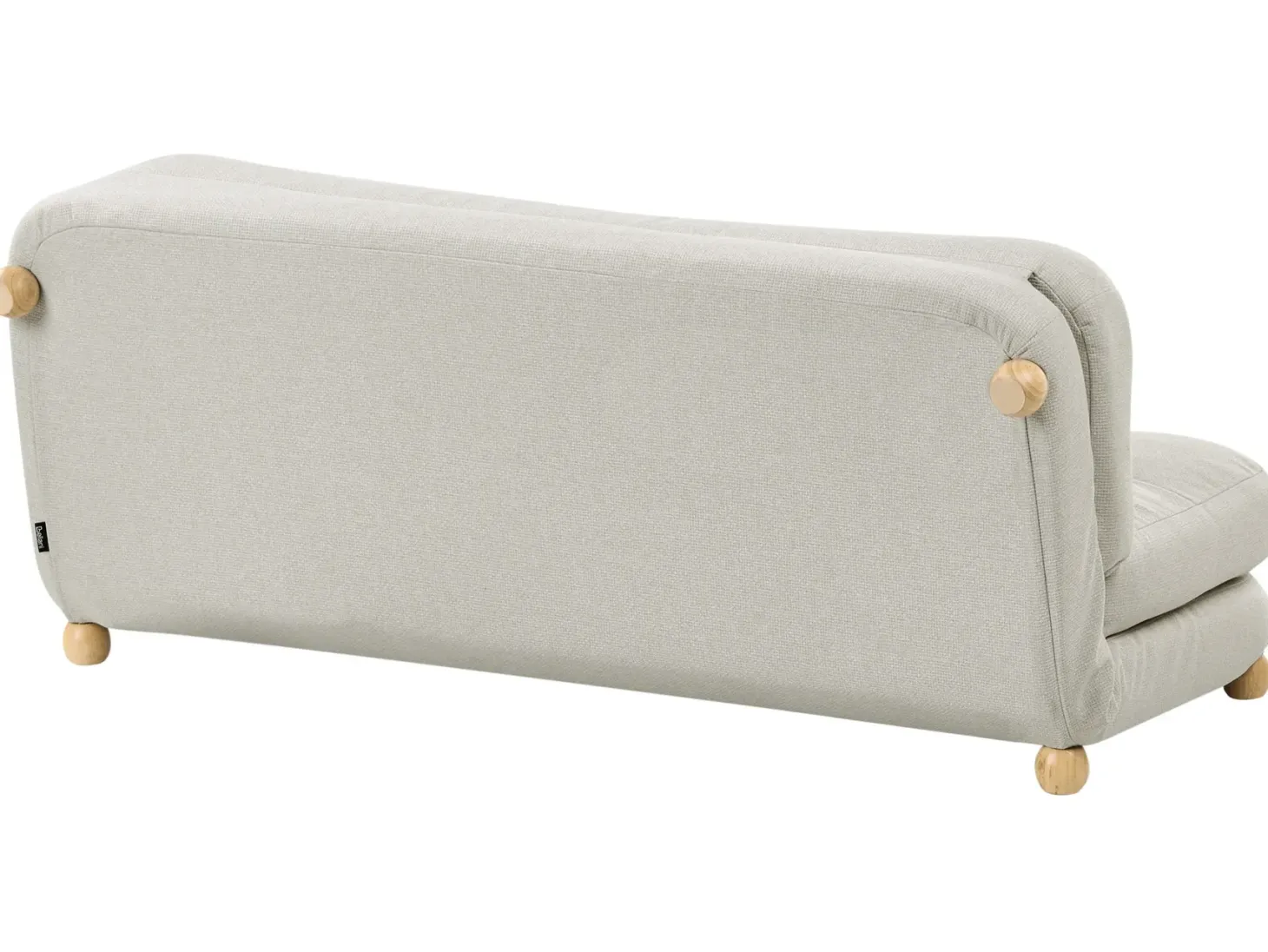 Sovesofa 2 personers ESBJERG Kunstlinned Cremehvid