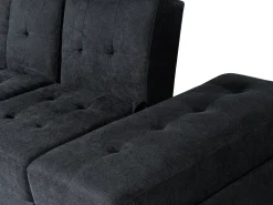 Sovesofa 3 personers FALSTER Sort med opbevaring
