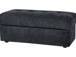 Sovesofa 3 personers FALSTER Sort med opbevaring