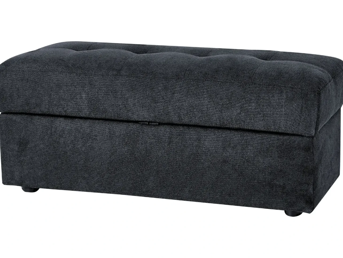 Sovesofa 3 personers FALSTER Sort med opbevaring