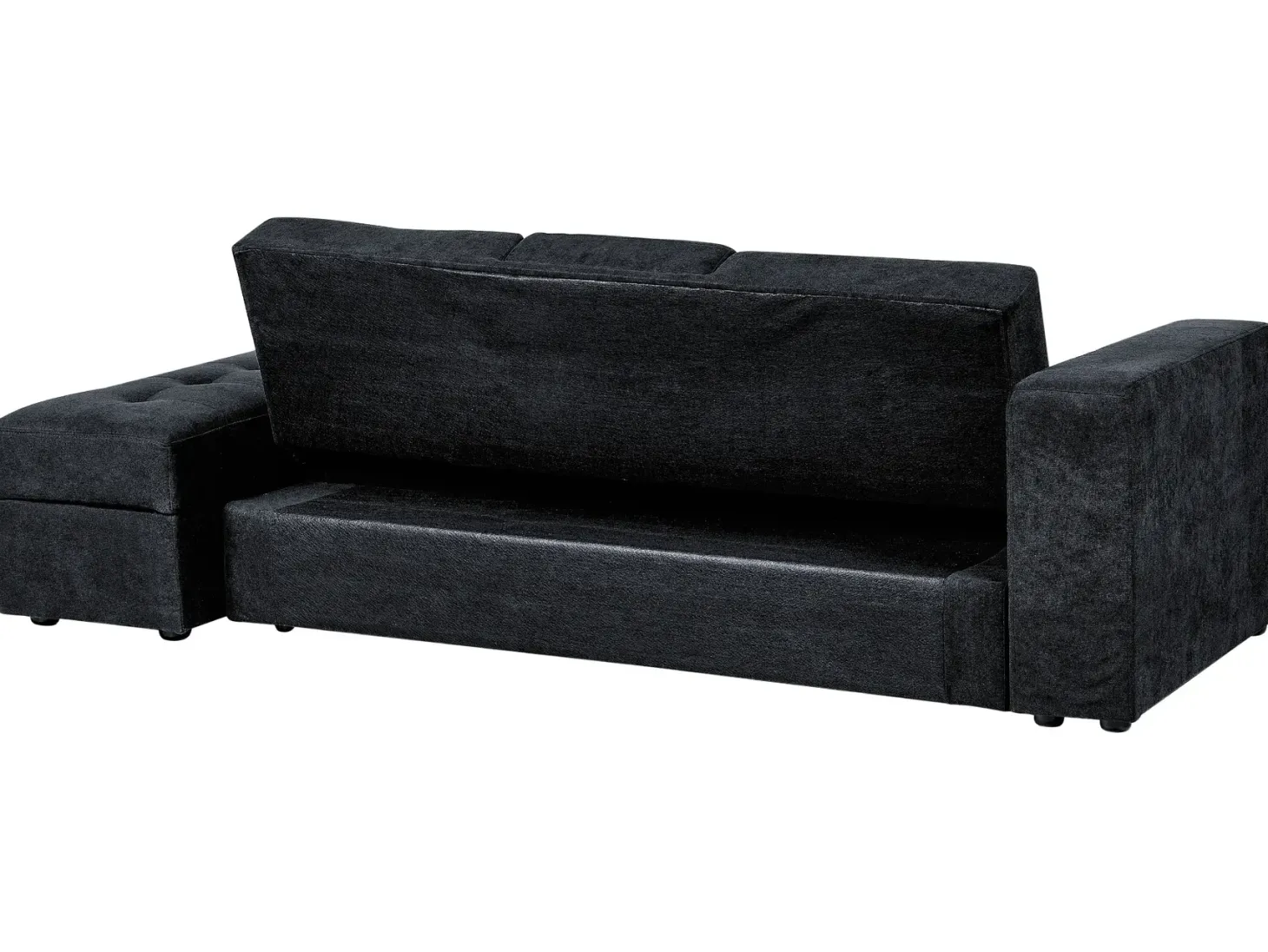 Sovesofa 3 personers FALSTER Sort med opbevaring