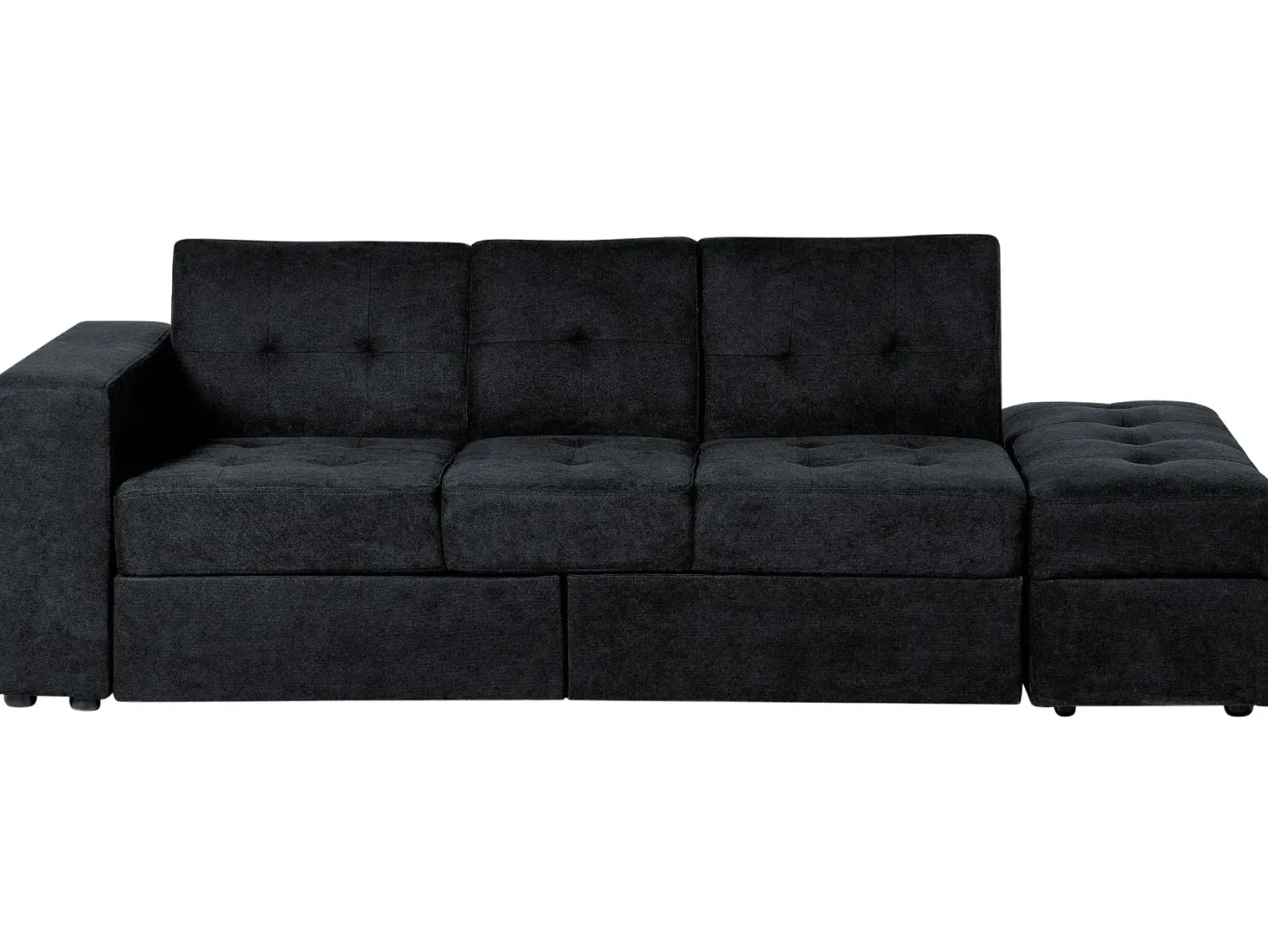 Sovesofa 3 personers FALSTER Sort med opbevaring