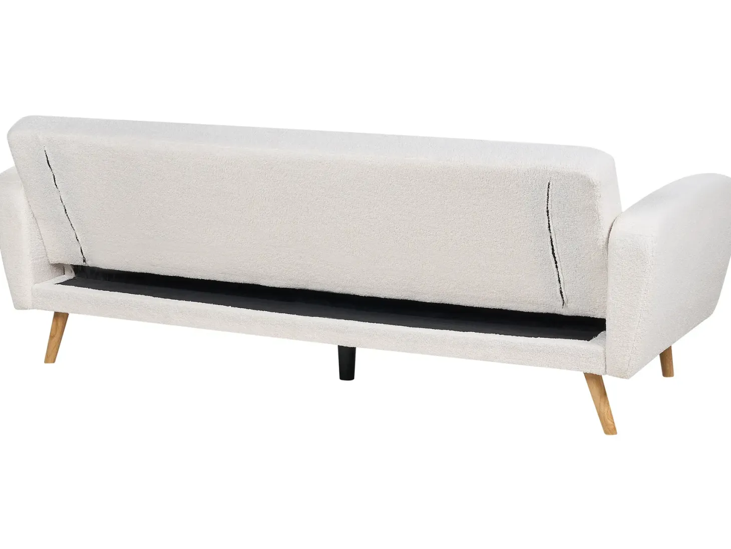 Sovesofa 3 personers FLORLI Boucle Cremehvid