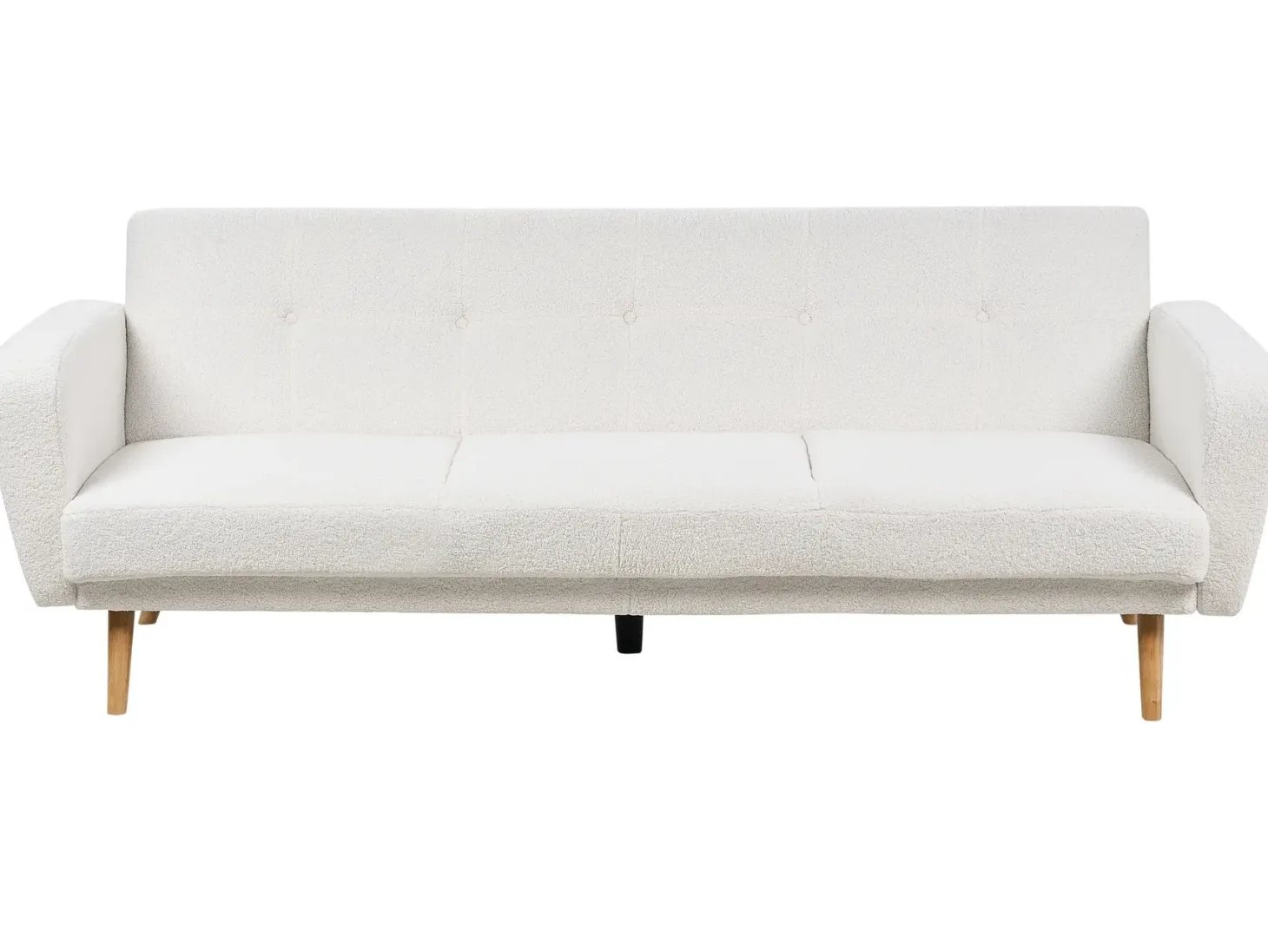 Sovesofa 3 personers FLORLI Boucle Cremehvid
