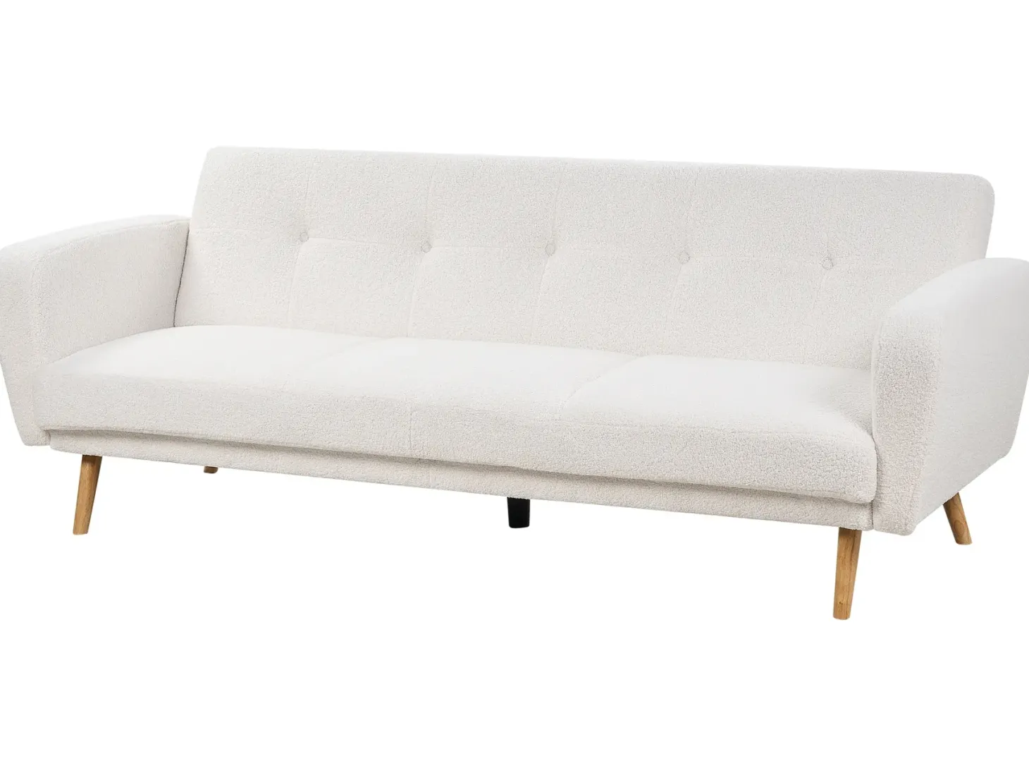 Sovesofa 3 personers FLORLI Boucle Cremehvid