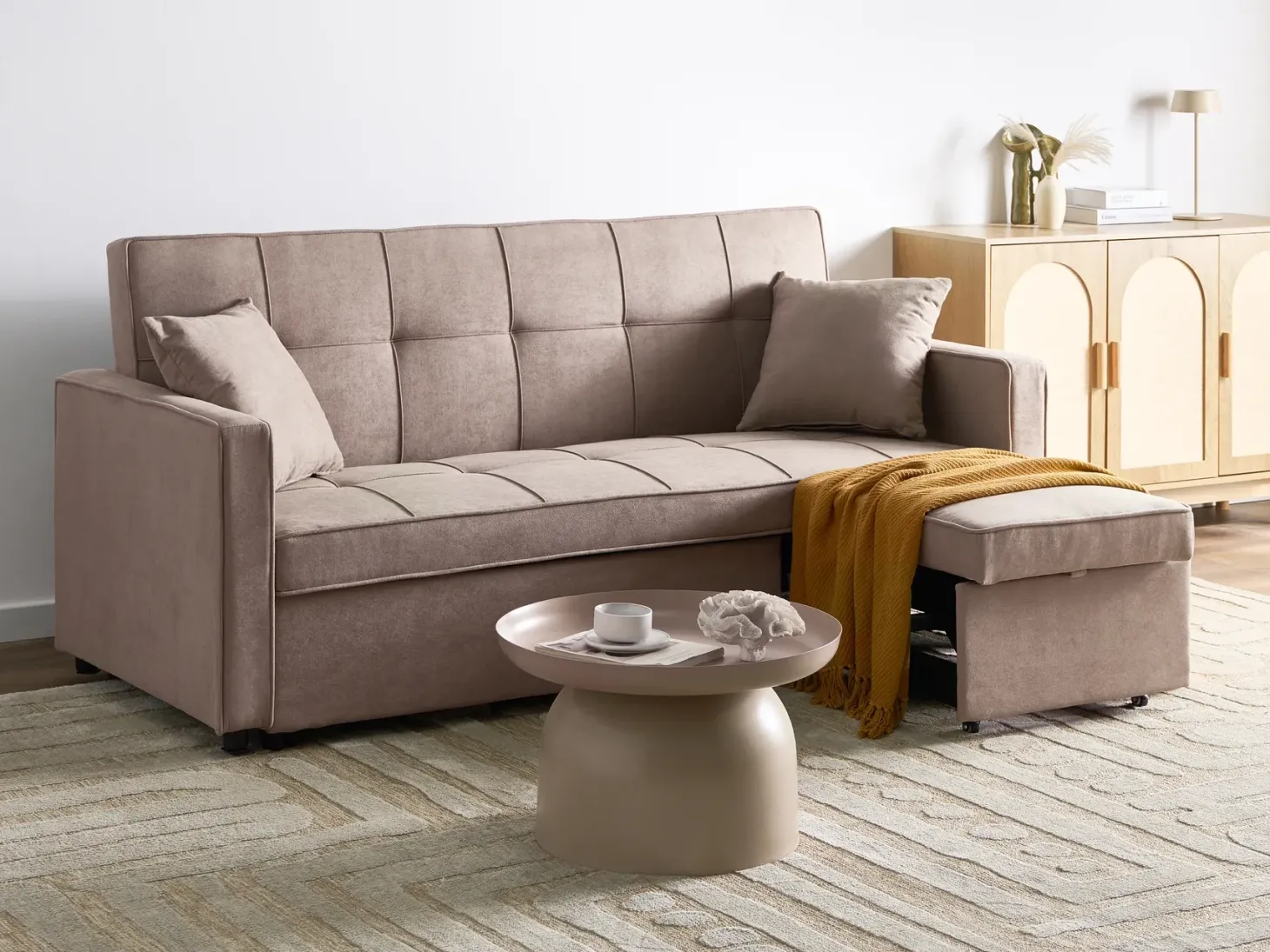 Sovesofa 3 personers GLOMMA Brungrå