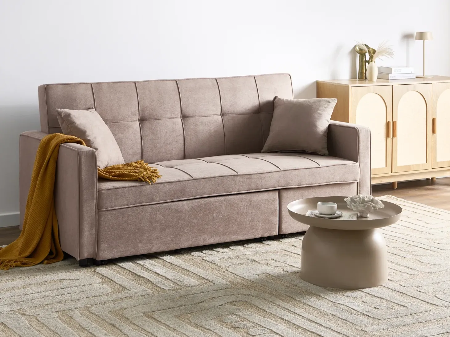 Sovesofa 3 personers GLOMMA Brungrå