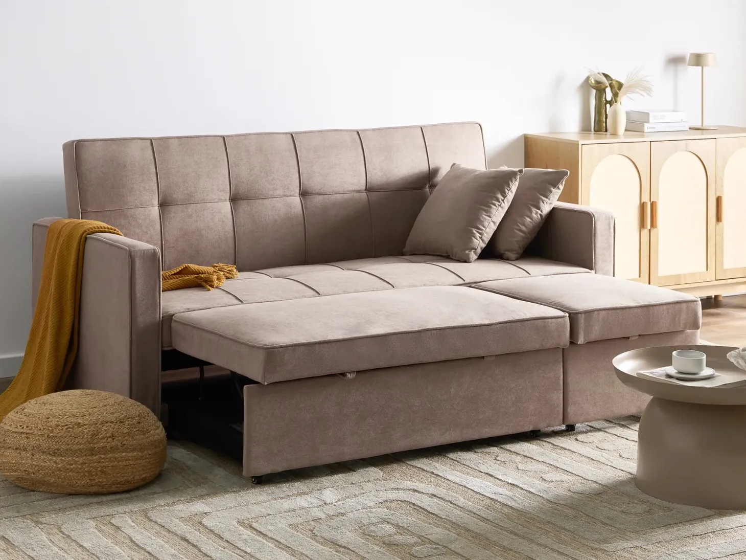 Sovesofa 3 personers GLOMMA Brungrå