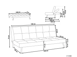 Sovesofa 3 personers HASLE Beige