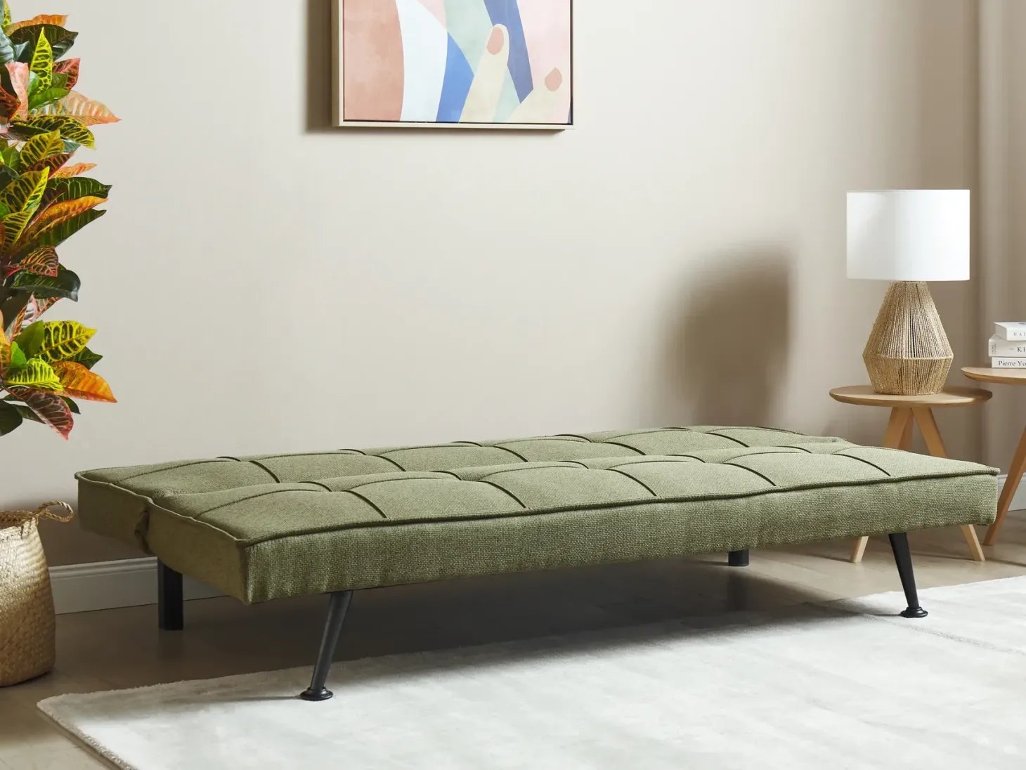 Sovesofa 3 personers HASLE Olivengrøn