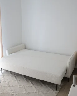 Sovesofa 3 personers HEMING Boucle Cremehvid