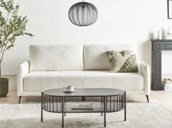 Sovesofa 3 personers HEMING Boucle Cremehvid