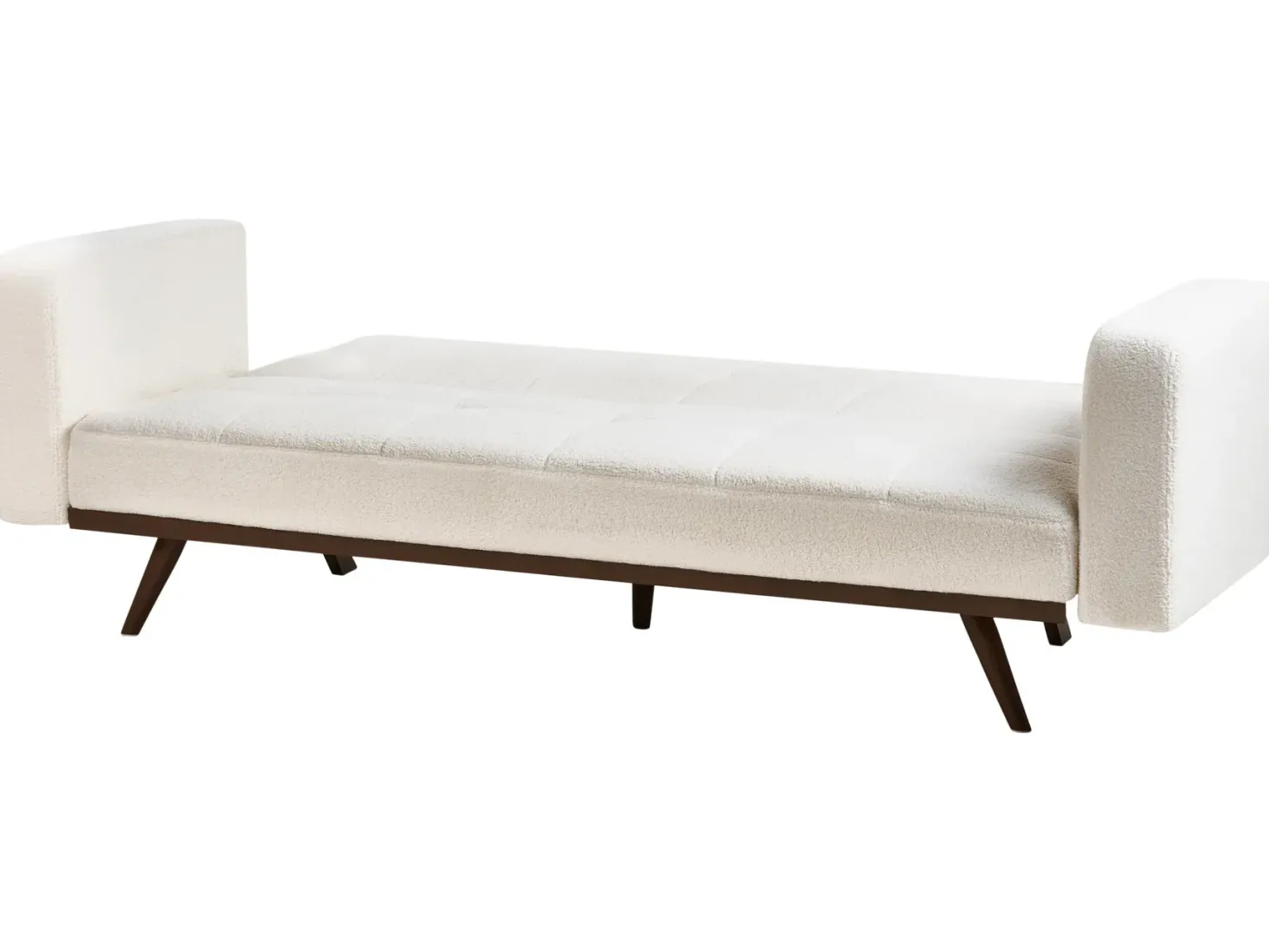 Sovesofa 3 personers HJULBY Boucle Cremehvid