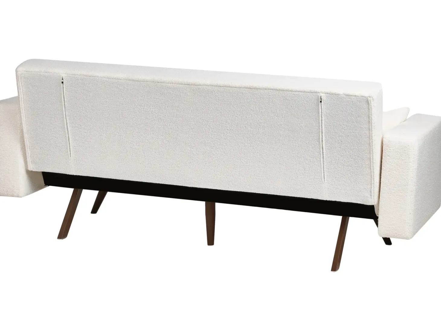 Sovesofa 3 personers HJULBY Boucle Cremehvid