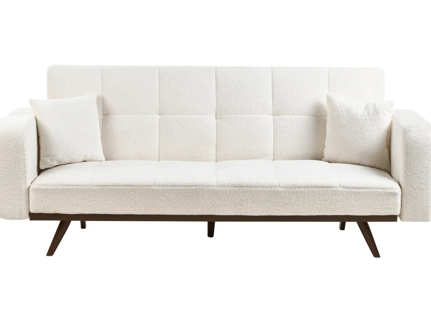 Sovesofa 3 personers HJULBY Boucle Cremehvid