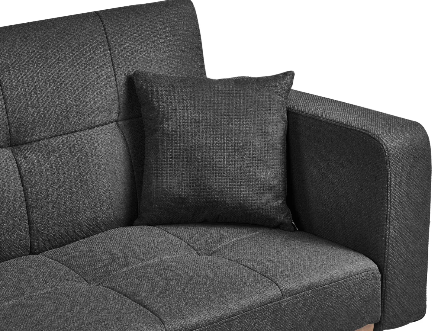 Sovesofa 3 personers HJULBY Sort