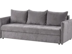Sovesofa 3 personers HOLSEN Chenille Brungrå med opbevaring
