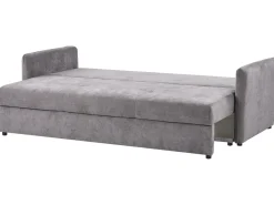 Sovesofa 3 personers HOLSEN Chenille Brungrå med opbevaring