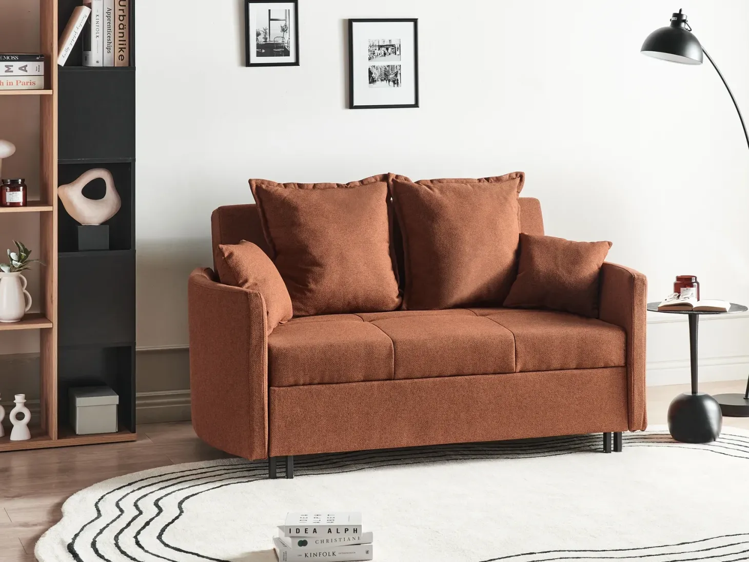 Sovesofa 2 personers HOVIN Guldbrun