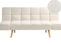Sovesofa 2 personers INGARO Boucle Cremehvid